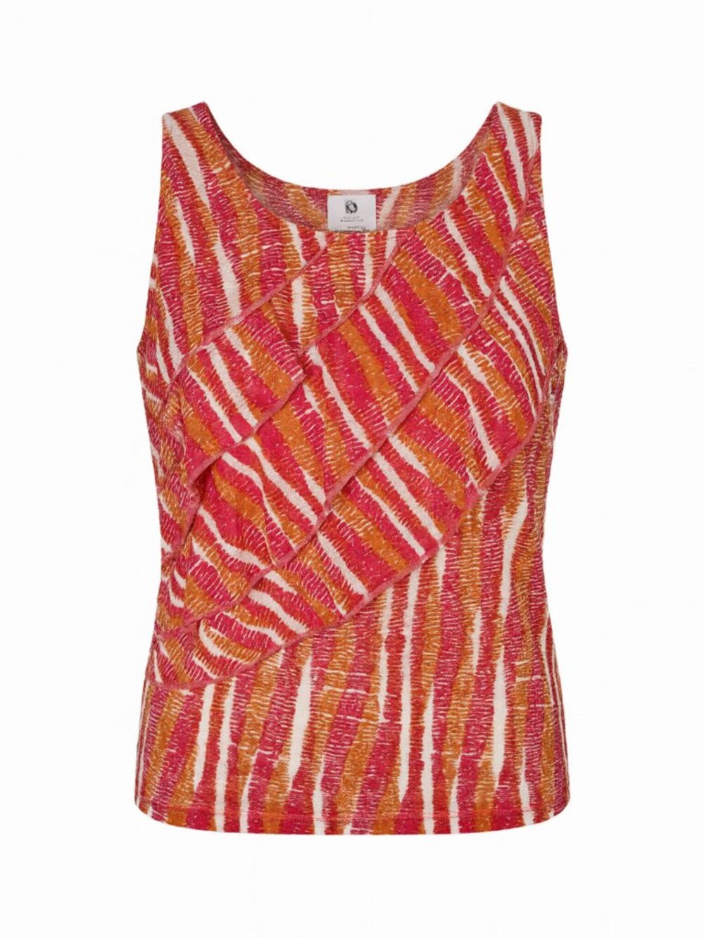 Rafaella Pink Orange Sleeveless Top S Pink/Orange